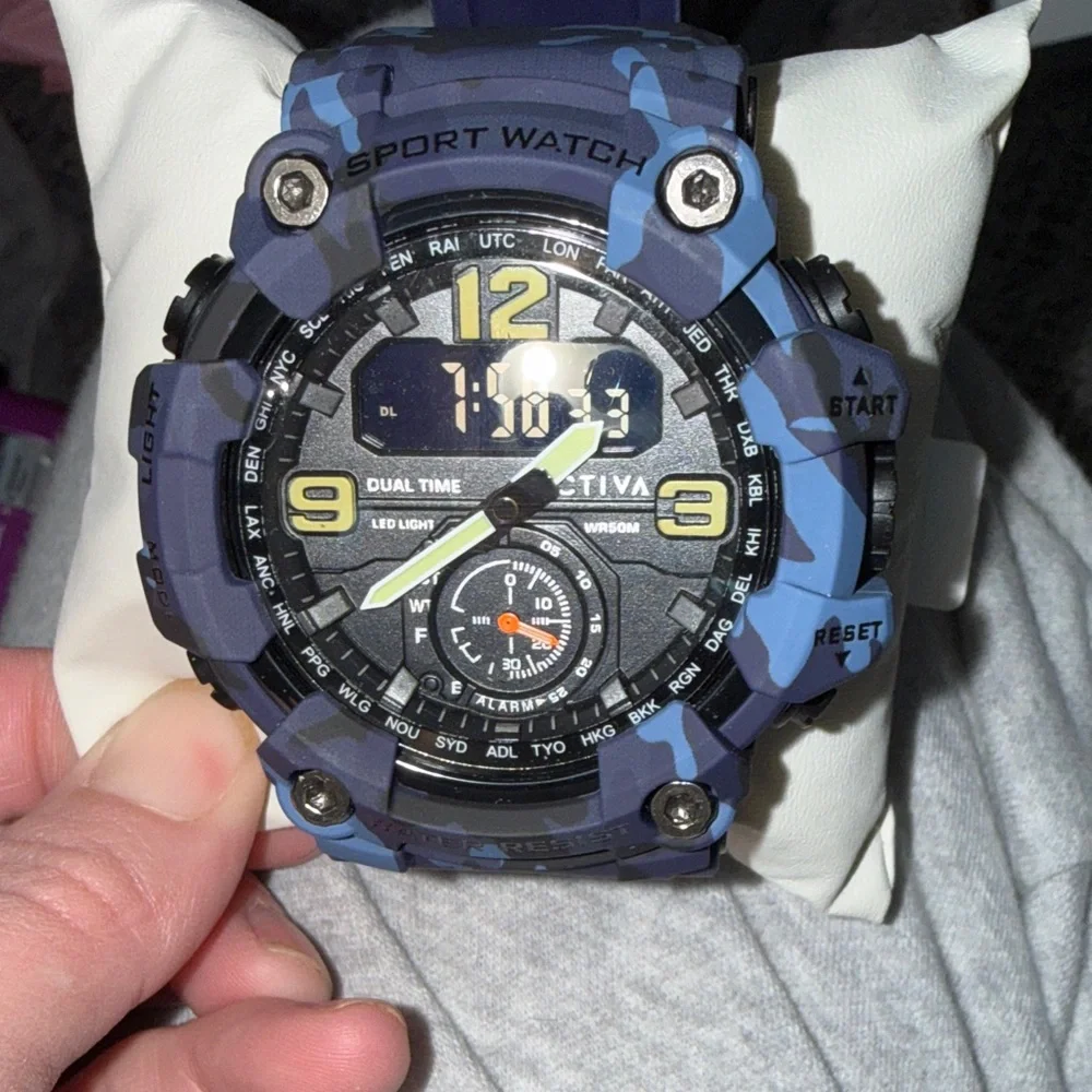 Invicta BlackOps Digital Watch - Blue Camouflage